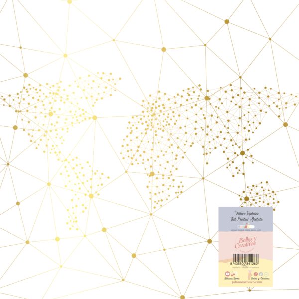 Vellum Foil Oro Vivir 30.5x30.5 cm
